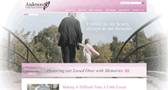 Desktop Screenshot of andersonfuneral.com